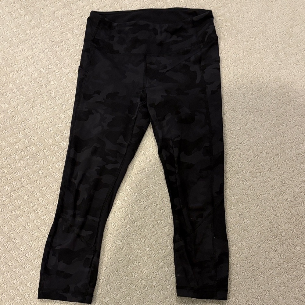 lululemon athletica Black Camo Leggings